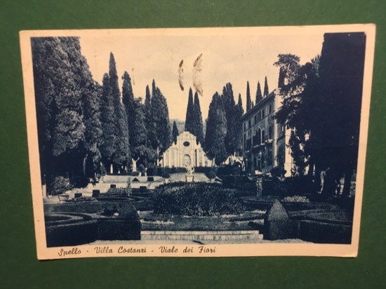 Cartolina Spello - Villa Castanzi - Viale Dei Fiori - …