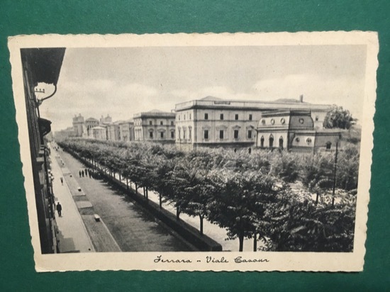 Cartolina Ferrara - Viale Cavour - 1941