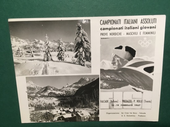 Cartolina Campionati Italiani Assoluti - Prove Nordiche - 1967