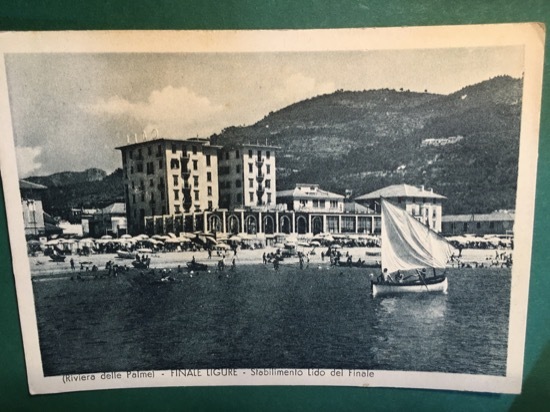 Cartolina Riviera Delle Palme - Finale Ligure - Stabilimento Lido …