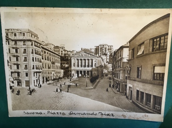 Cartolina Savona - Piazza Armando Diaz - 1940