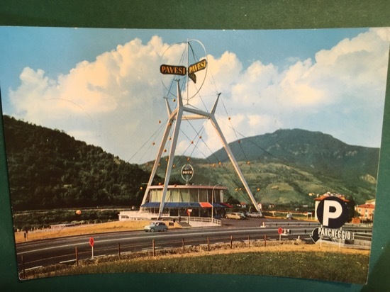 Cartolina Ronco Scrivia - Autostrada Milano Genova - Autogrill Pavesi …