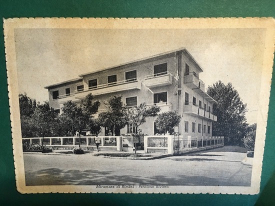 Cartolina Miramare Di Rimini - Pensione Riviera - 1930