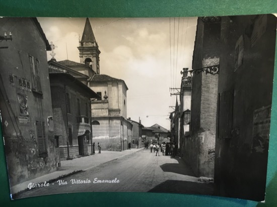 Cartolina Giarole - Via Vittorio Emanuele - 1960 ca.