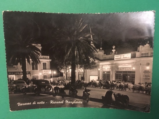 Cartolina Varazze Di Notte - Kursaal Margherita - 1953