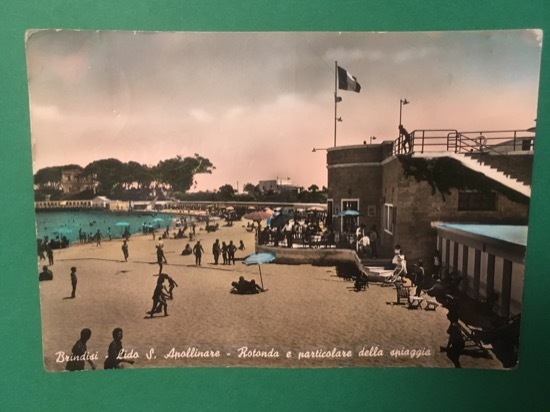 Cartolina Brindisi - Lido S. Apolline - Rotonda - Spiaggia …