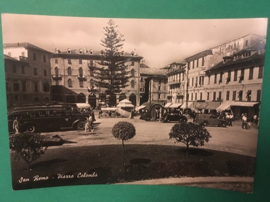 Cartolina San Remo - Piazza Colombo - 1957