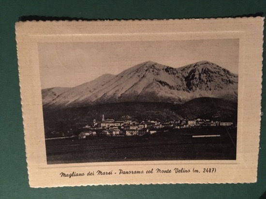 Cartolina Magliano Dei Marsi - Panorama Col Monte Velino m. …