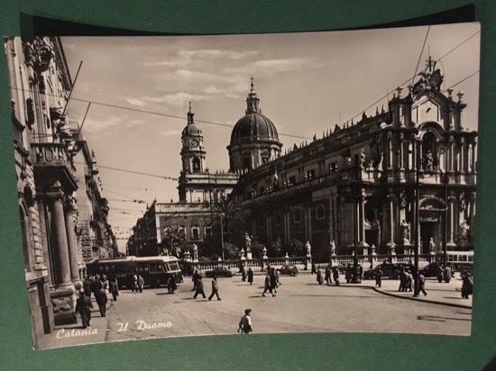 Cartolina Catania - Il Duomo - 1955