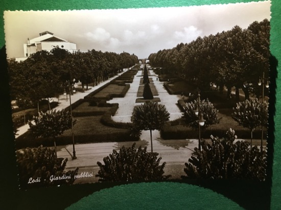 Cartolina Lodi - Giardini Pubblici - 1960 Ca.