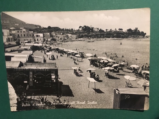 Cartolina Porto D'ischia - Panorama Dall'hotel Ischia - 1954