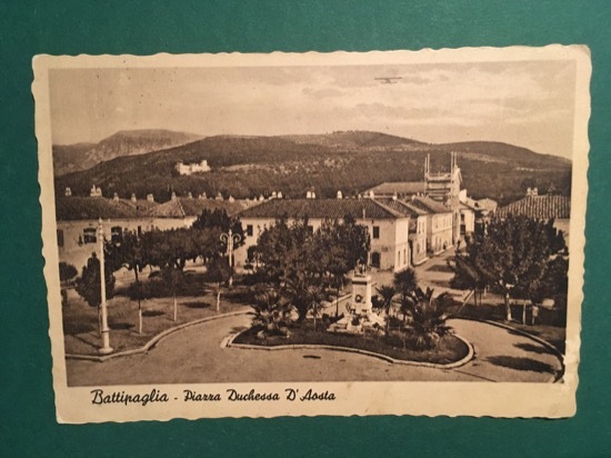 Cartolina BattiPaglia - Piazza Duchessa D'aosta - 1935 ca.