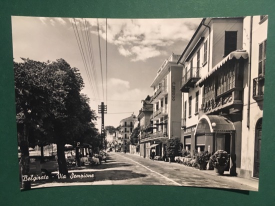 Cartolina Belgirate - Via Sempione - 1960 ca.