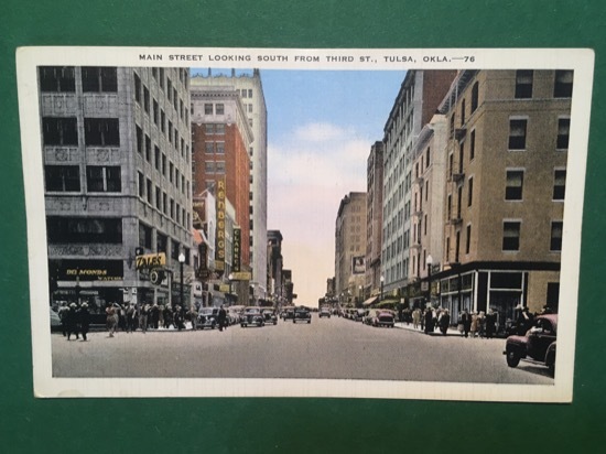 Cartolina Main Street Looking South From Third St Tulsa - …