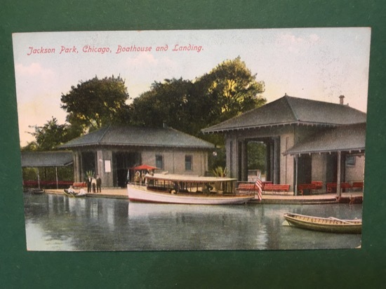 Cartolina Jackson Park - Chicago -- Boathhouse And Lanving - …