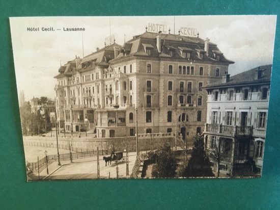 Cartolina Hotel Cecil - Lausanne - 1930 ca.