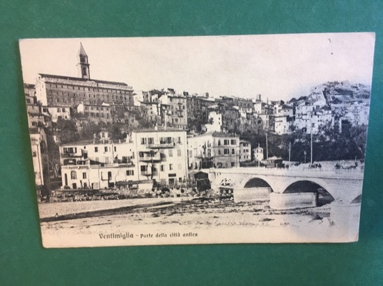 Cartolina Ventimiglia - Parte Della Città Antica - 1917 ca.