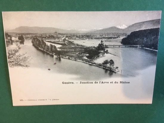 Cartolina Genève - Jonction De L'Arve Et Du Rhone - …