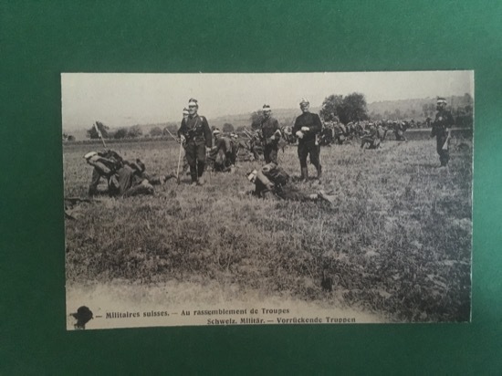 Cartolina Militaires Suisses - Au Rassemblement De Troupes - 1915 …