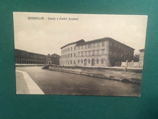 Cartolina Senigallia - Canale E Portici Ercolani - 1920 ca.