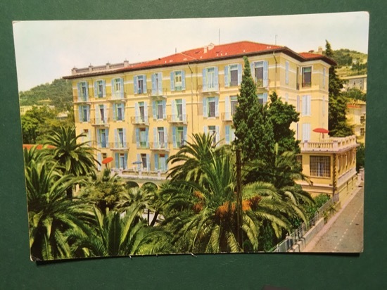 Cartolina Hotel Britannique Jolie - Bordighera - 1965 ca.