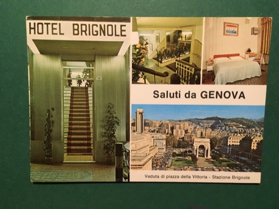 Cartolina Hotel Berignole - Saluti Da Genova - 1970 ca.