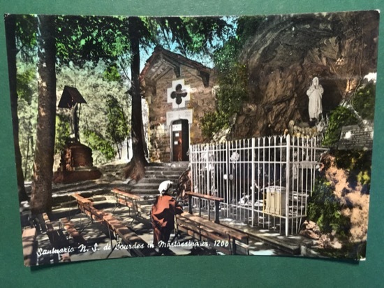 Cartolina Santuario N.S. Di Loudes In Martassina m.1200 - 1958
