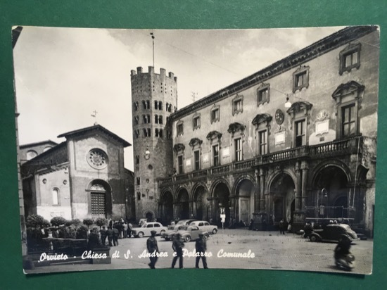 Cartolina Orvieto - Chiesa Di S.Andrea E Palazzo Comunale - …