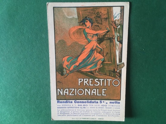 Cartoline Prestito Nazionale - Rendita Consolidata 5% Netto - 1915 …