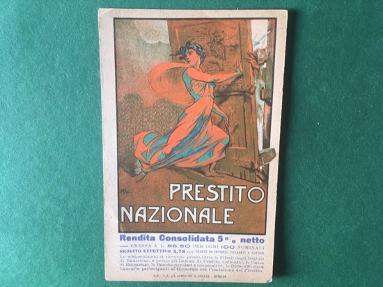 Cartoline Prestito Nazionale - Rendita Consolidata 5% Netto - 1918 …