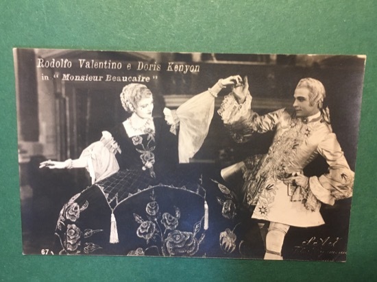 Cartoline Rodolfo Valentino, Doris Kenyon - In Monsieur Beaucaire - …