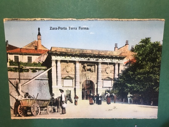 Cartolina Zara Porta Terra Ferma - 1930 ca.