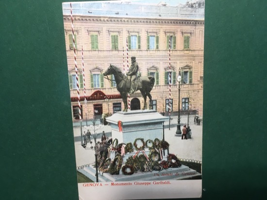 Cartolina Genova - Monumento Giuseppe Garibaldi - 1965 ca.