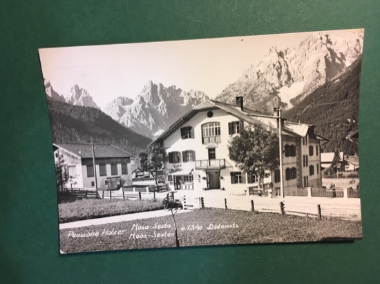 Cartolina Pensione Holtzer - Moso Sesto - M. 1340 Dolomiti …