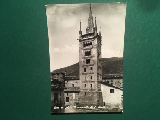 Cartolina Susa m.503 - Il Campanile Di S. Giusto - …