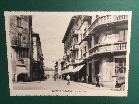 Cartolina Sesto S. Giovanni - Via Firenze - 1920 ca.