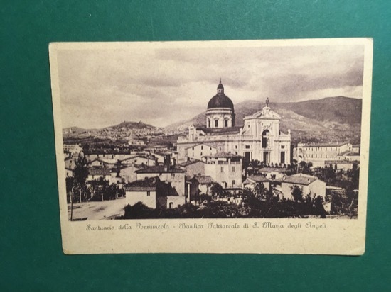 Cartolina Santuario Della Porziuncola - Basilica Parrocchiale - 1920 ca.