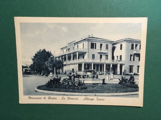 Cartolina Miramare Di Rimini - La Rotonda - Albergo Tonini …