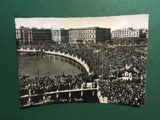 Cartolina Bari - Lungomare - Sagra S. Nicola - 1952