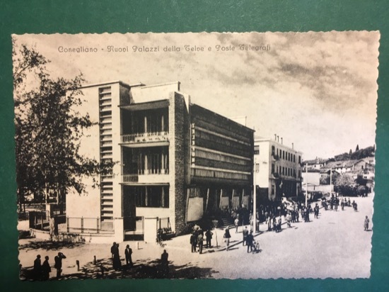 Cartolina Conegliano - Nuovi Palazzi Della Telve e Poste Telegrafi …