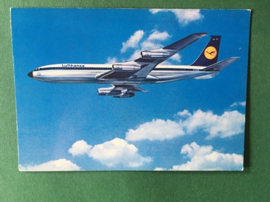 Cartolina Lufthansa - Boeing 707 Intercontinental Jet - 1970