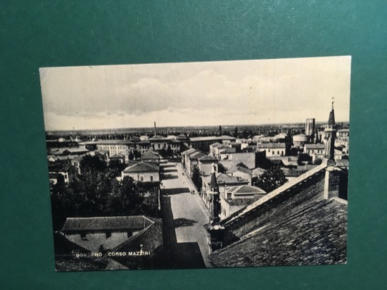 Cartolina Bondeno - Corso Mazzini - 1950 ca.