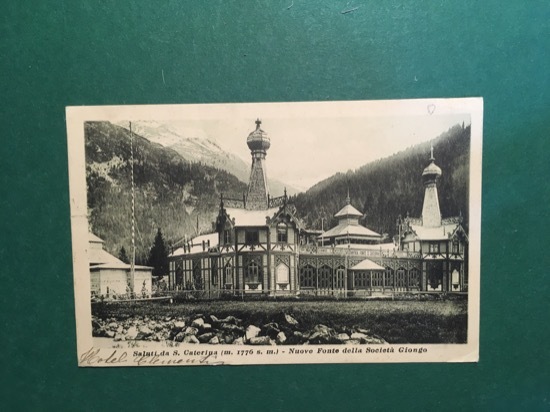 Cartolina Saluti Da S.Caterina - Nuove Fonte Della Società Giongo …