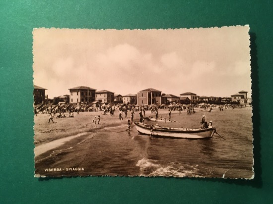 Cartolina Saluti Da Viserba - Spiaggia - 1950