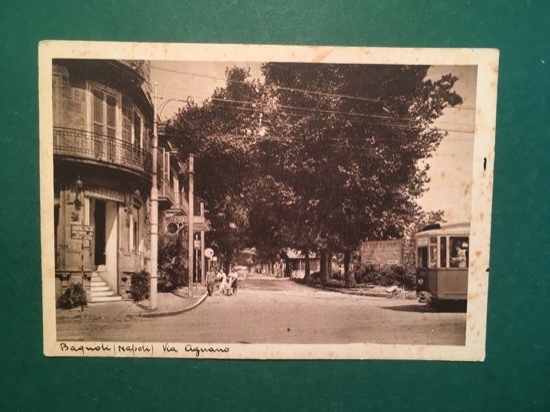 Cartolina Bagnoli - Via Agnano - Napoli - 1930 ca.