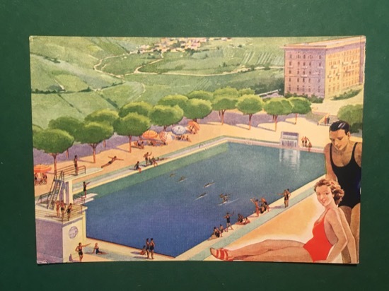 Cartolina Nuova Piscina - Grand Albergo - Palazzo Della Foto …