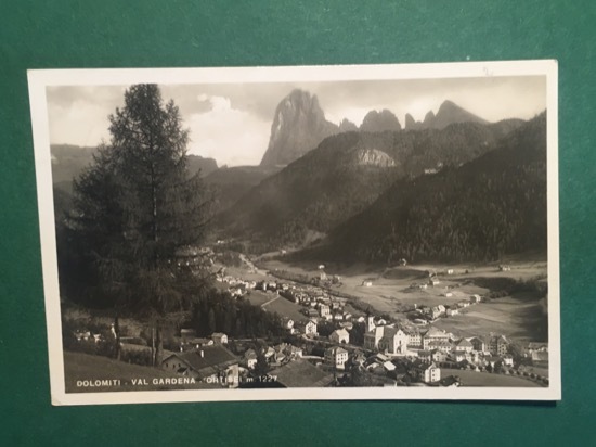 Cartolina Dolomiti - Val Gardena - Ortisei - 1936 ca.