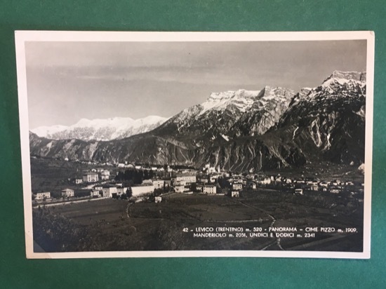 Cartolina Levico - Panorama - Cime Pizzo m.909 - Manderiolo …