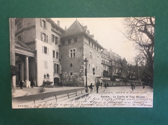 Cartolina Genevè - La Treille Et Tour Baudet - 1930
