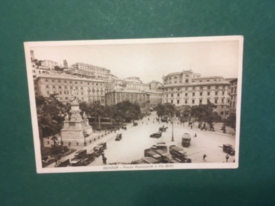 Cartolina Genova - Piazza Acquaverde E Via Balbi - 1930 …